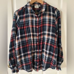 Hartford Alternative Classics 1979 ❤️💙 plaid button down, size: 4